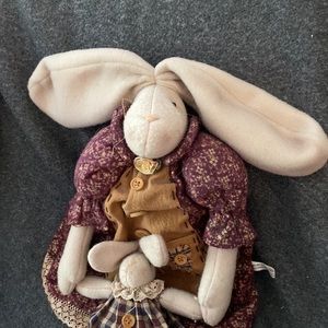Primitive Rabbit with Bunny Felt Ears Well Made